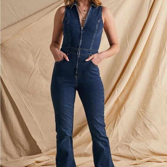BDG Della Denim Jumpsuit - Picture 1 of 7